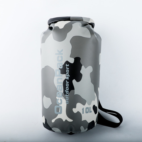 High quality camouflage rafting waterproof bag single shoulder double shoulder dry bag outdoor waterproof bag Amazon best selling rafting bag