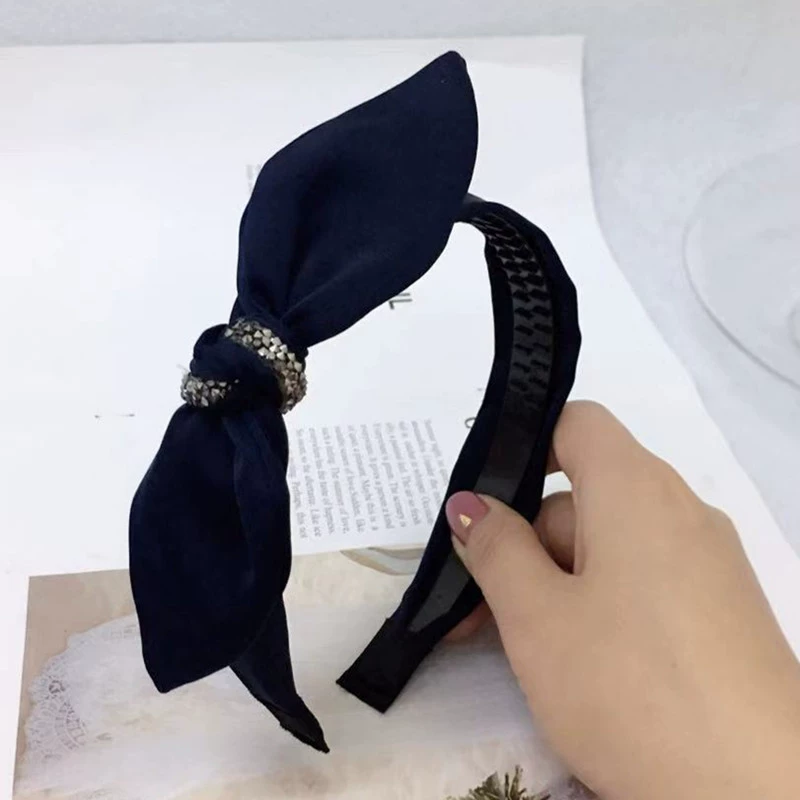 Headband, hairgrip for face washing with bow, hair accessory, hairpins, Korean style, new collection, wholesale