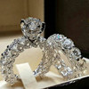 Diamond fashionable ring, wish, European style, diamond encrusted
