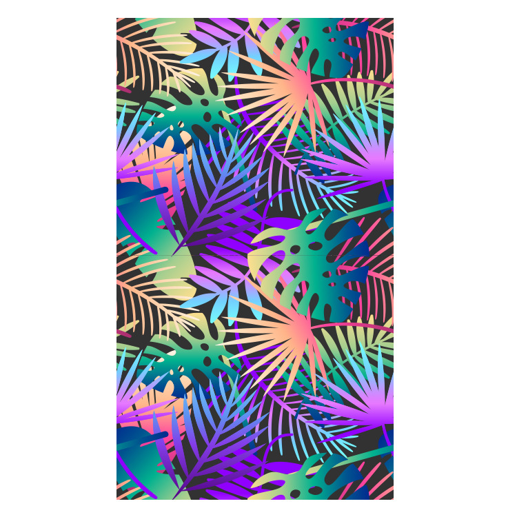 Toalla de baño al por mayor de transferencia térmica estilo europeo y americano Planta Fresca tendencia natación playa estera toalla adulto Toalla de playa de terciopelo de doble cara