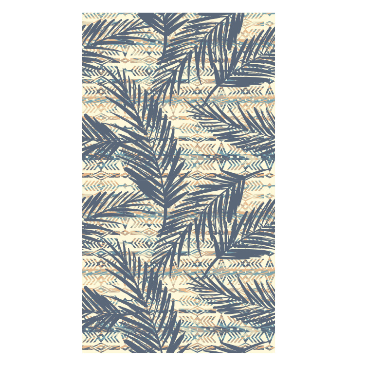 Toalla de baño al por mayor de transferencia térmica estilo europeo y americano Planta Fresca tendencia natación playa estera toalla adulto Toalla de playa de terciopelo de doble cara