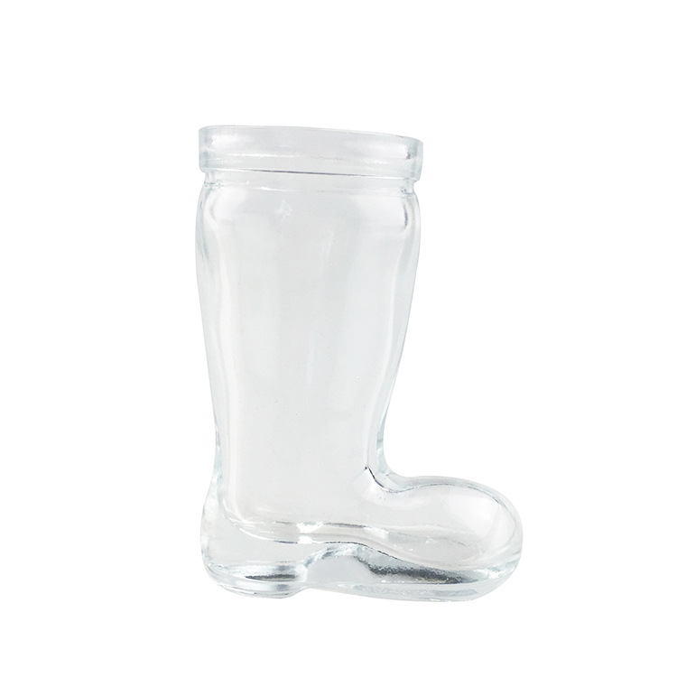 厂家批发40ml小靴子玻璃酒杯 异形酒瓶透明玻璃