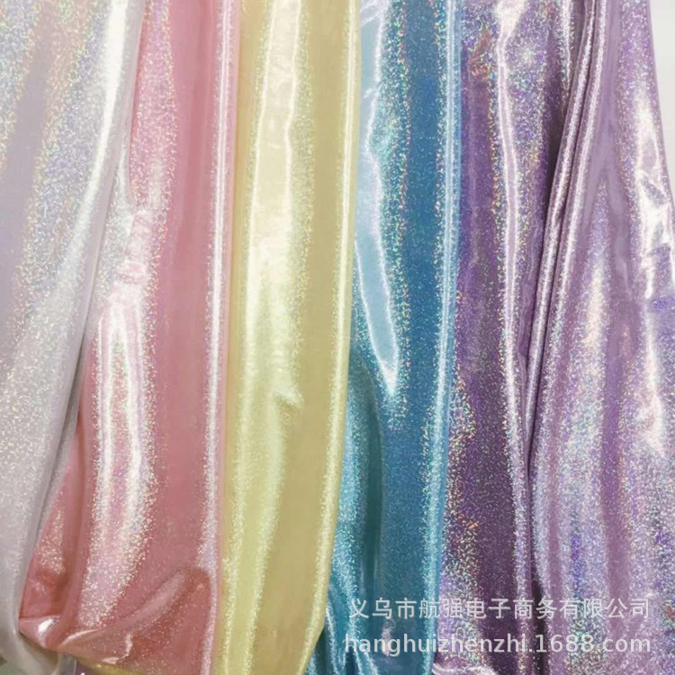 ins colorful laser cloth fabric satin cloth shooting background cloth tablecloth decorative fabric fingerprint point Hanfu jewelry