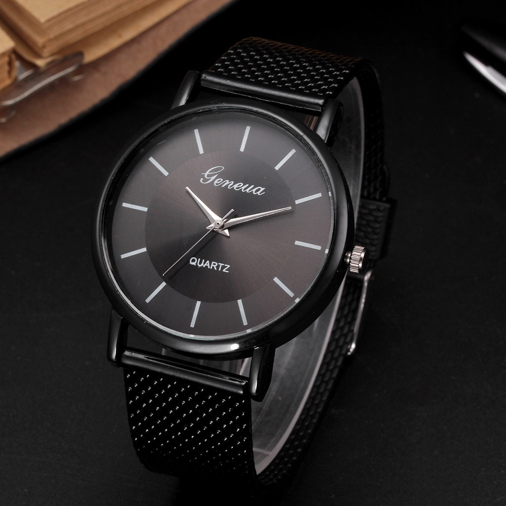 Nuevo AliExpress hombres reloj de pulsera reloj de cuarzo par un par de reloj de mujer casual moda malla Correa reloj damas