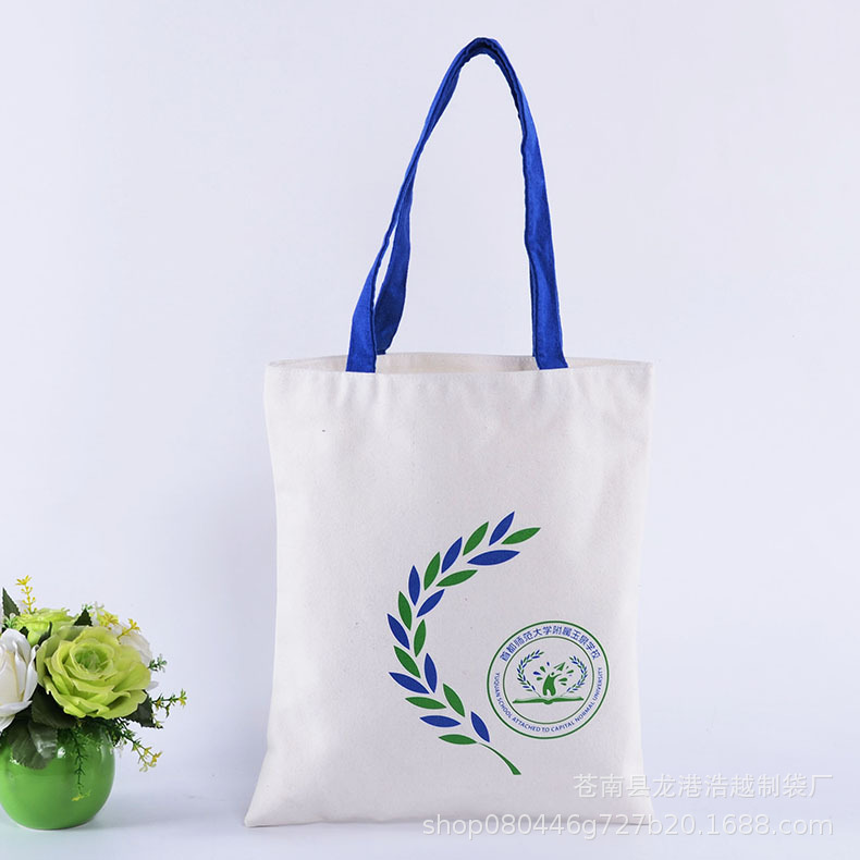 厂家批发环保全棉帆布袋 学生单肩棉布袋 广告购物手提袋定