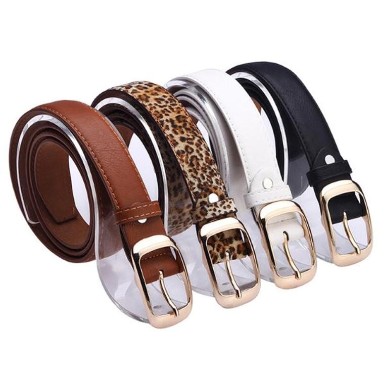 New minimalist women's jeans belt cut edge belt casual pants with students cheap belt leopard print wholesale