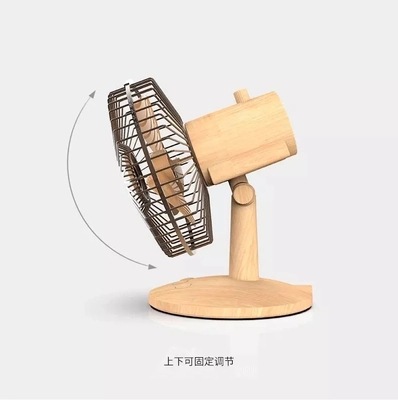 F27 ventilador de madera retro de escritorio ventilador de escritorio mecedor mini ventilador de madera creativo ventilador portátil