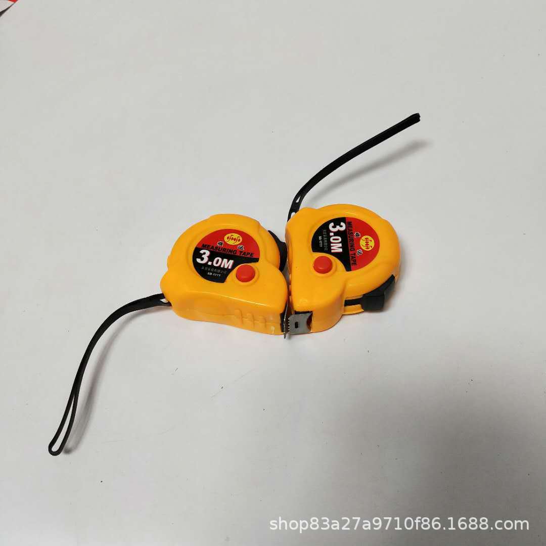 家用百货批发 3米定黄鱼眼钢卷尺建筑加厚测量拉尺批发
