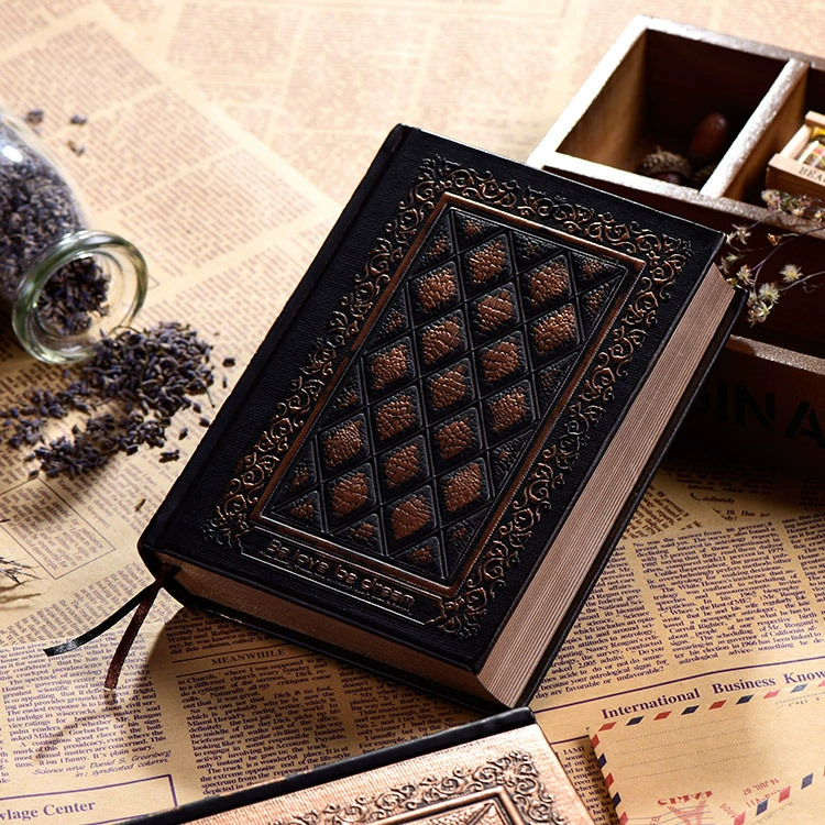 Notebook The Gospel of Love, embossed imitation leather, European retro thick A5 sketch journal