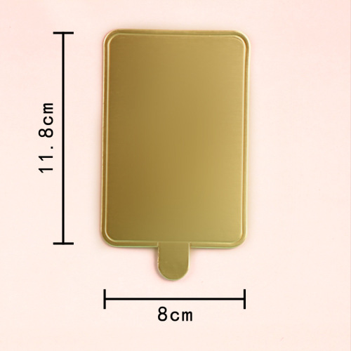 Wholesale factory price four-inch birthday cake, sliced and diced golden triangle mousse cake, 50 disposable bases included