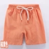 Yellow shorts, cotton and linen