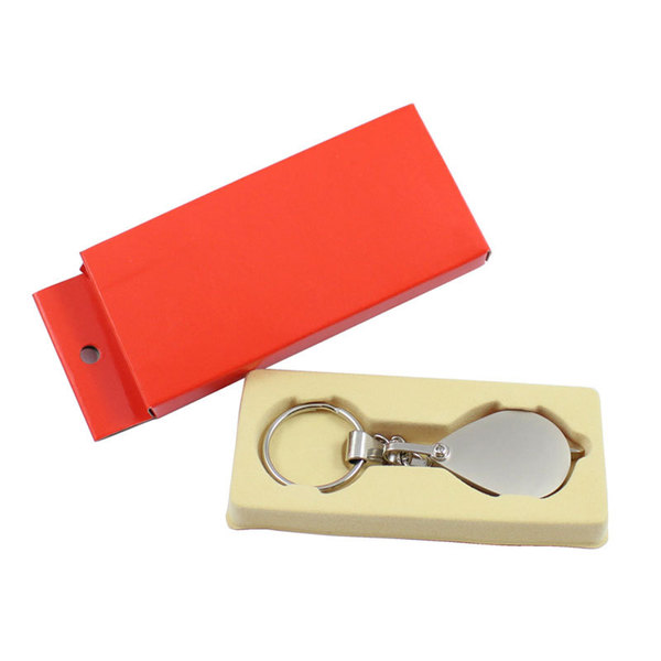 Handheld full metal folding keychain with key