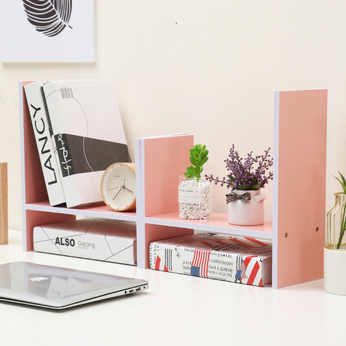 Desk small bookshelf simple desk stand storage rack minimalist modern student bookcase child desk office desk storage rack