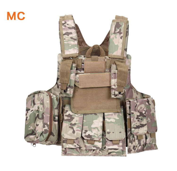 Camuflaje de alambre de acero fantasma chaleco táctico CS equipo de protección de campo módulo anfibio de combate de tropas especiales chaleco de guerra anti-japonesa