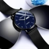 C069 black shell blue face black net strap