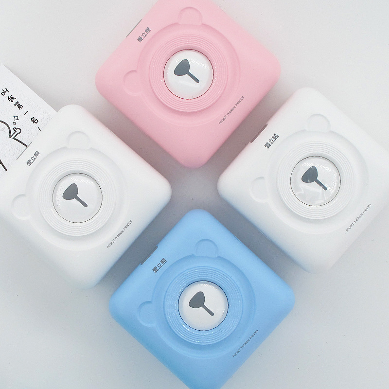 Nueva impresora fotográfica del teléfono móvil de Ai Li Xiong Bluetooth de la nueva pregunta incorrecta de la impresora termal de la etiqueta del diario