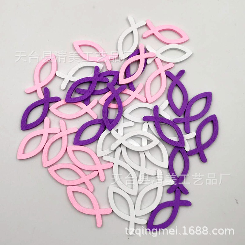 3,5 cm/4cm/5cm rosa púrpura blanco traje de pescado cada 12 9 paquete mixto un total 108 sets