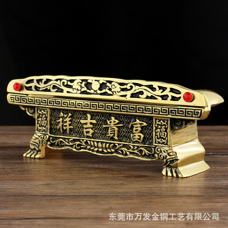 Brass Tribute Table Niche Wine Glass Base Auspicious Worship Table Home Worship Factory Wholesale Buddha Tools for Cup Holder