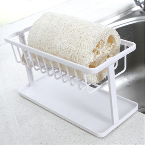 Japanese kitchen multifunctional sponge drain rack storage rack sink countertop soap cleaning ball wiper arrangement rack