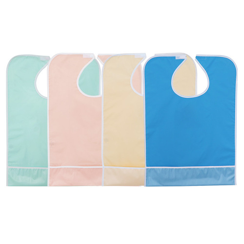 Factory Supply Wholesale Processing Waterproof Aprons Washable Drool Cloths Dream of Dreams Food Pouch Bib