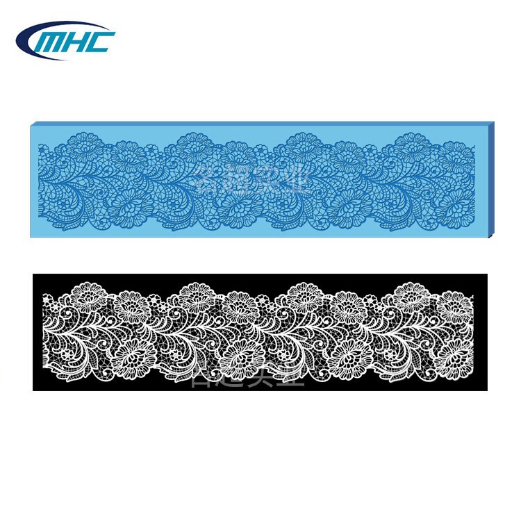 Silicone Lace Mat Fondant Cake Decoration Mold Lace Pattern Chocolate Rim Baking Cake Mold