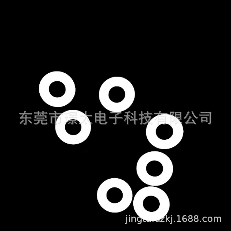 厂家供应绝缘片环形圆形白色麦拉片订-做模切加-工定-制