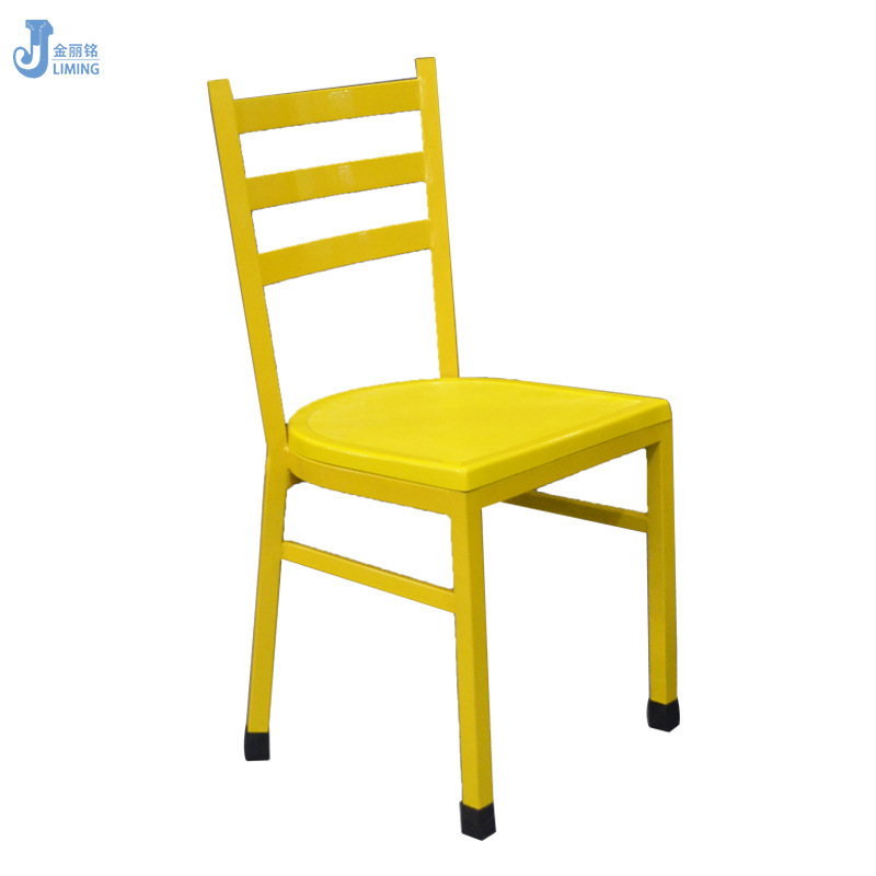 Fábrica al por mayor de alta gama restaurante Silla de comedor de metal restaurante de comida rápida mesa especial y silla banquete silla trasera Silla de Conferencia