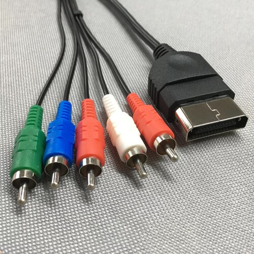 XBOX first generation old model 24P color difference component cable Xbox connected to LCD TV projection video cable