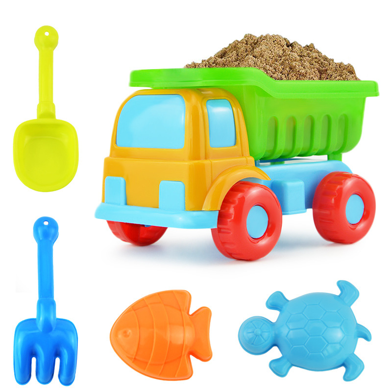Beach Toy Sand Digging Shovel Bucket Children's Beach Toy Car suit Baby Beach Sand Digging Tools Complete Set