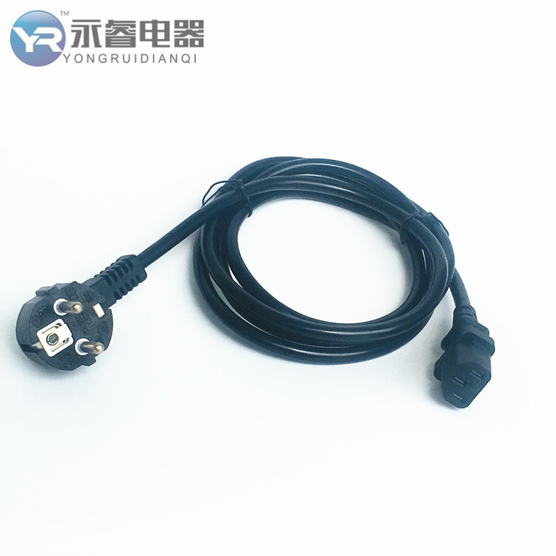 电源线 欧洲三芯电源线插头 米老鼠插头 2.5平方电线 PVC电线现货