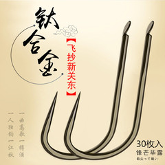 湖畔褐金盒裝鈦合金平打飛磕飛抄加強新關東 黑坑超鋒利漁具漁鈎