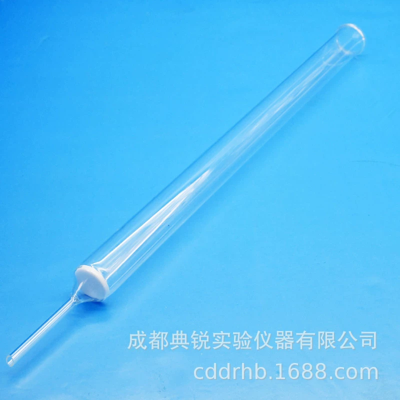 Заводская цена стеклянный песчаный сердечник Колонка для анализа цветного слоя Колонка для хроматографии песочного сердечника стеклянная хроматографическая колонка с песчаным сердечником может быть обработана XG