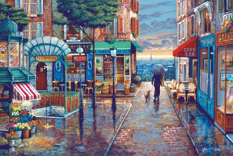 Rompecabezas 1000 unidades de papel mini rompecabezas adulto al por mayor Mini descompresión educativos pintura al óleo paisaje juguetes puesto