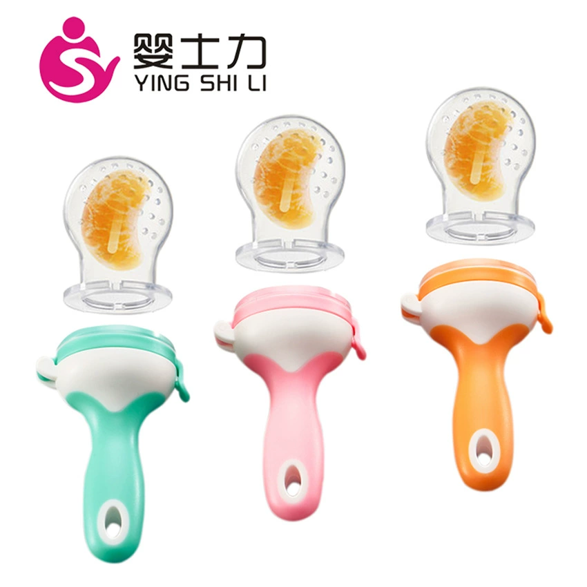 Ребенок Шили с прямой ручкой Baby Bite Happy Baby Фрукты и овощи Счастливое питание Фруктовые продукты питания Соска Материнские и детские принадлежности
