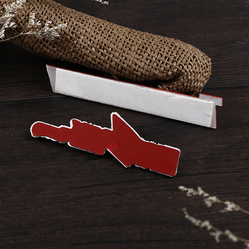 Procesamiento de señalización, estampado de aluminio, logotipo para puerta de baño de madera, muebles, armario, placa de aluminio grabada, placa de identificación metálica, venta al por mayor