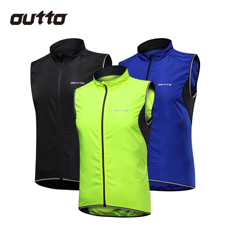 Cross-border Riding Vest Men's Windproof and Rainproof Bicycle Vest Breathable Sleeveless Sports Riding Suit #17-B4