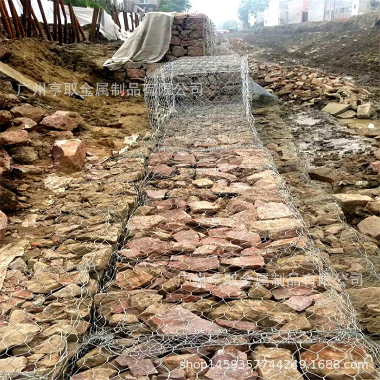 广州厂家生态石笼网盒石笼网卷 水利防洪堤坝阻隔格宾网价格优惠