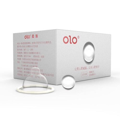 olo beaded condom granular soft bead condom 001 hyaluronic acid ultra-thin condom adult sex toys wholesale