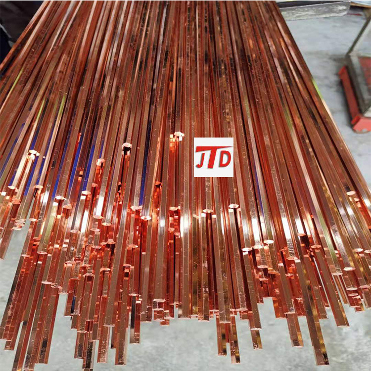 T2紫铜方棒加工任意切割无氧紫铜杆镀锡紫铜排质优价廉c3600