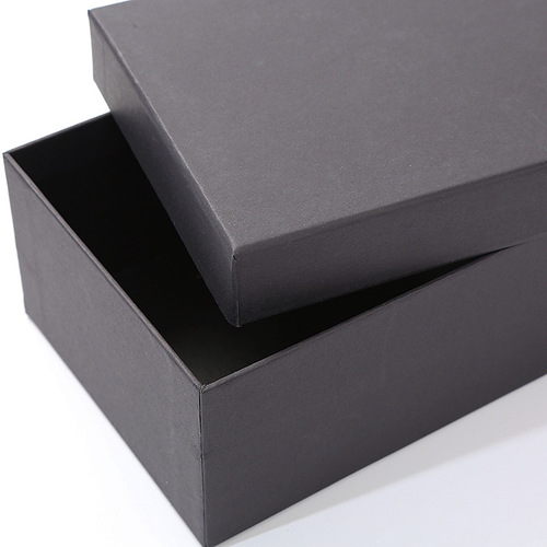 Dingtian ground cover kraft paper gift packaging box rectangular paper box wholesale cola black gift box paper box