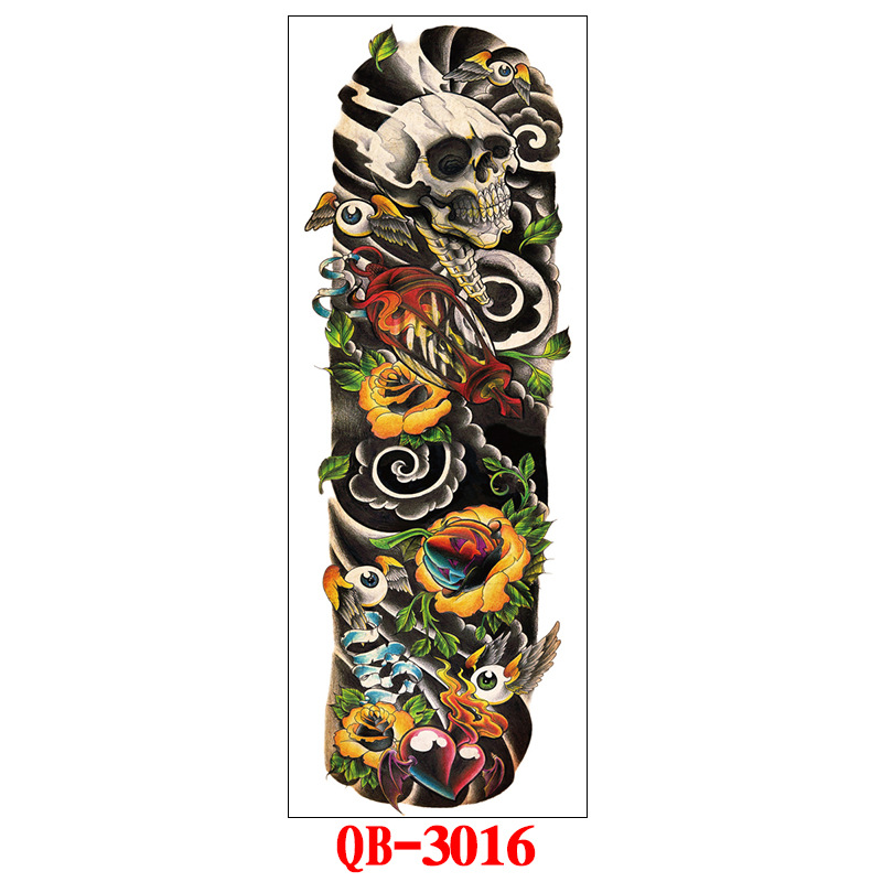 Suministro directo de fábrica pegatinas de tatuaje de brazo completo imagen grande tatuaje pegatinas flor brazo tatuaje pegatinas tatuaje