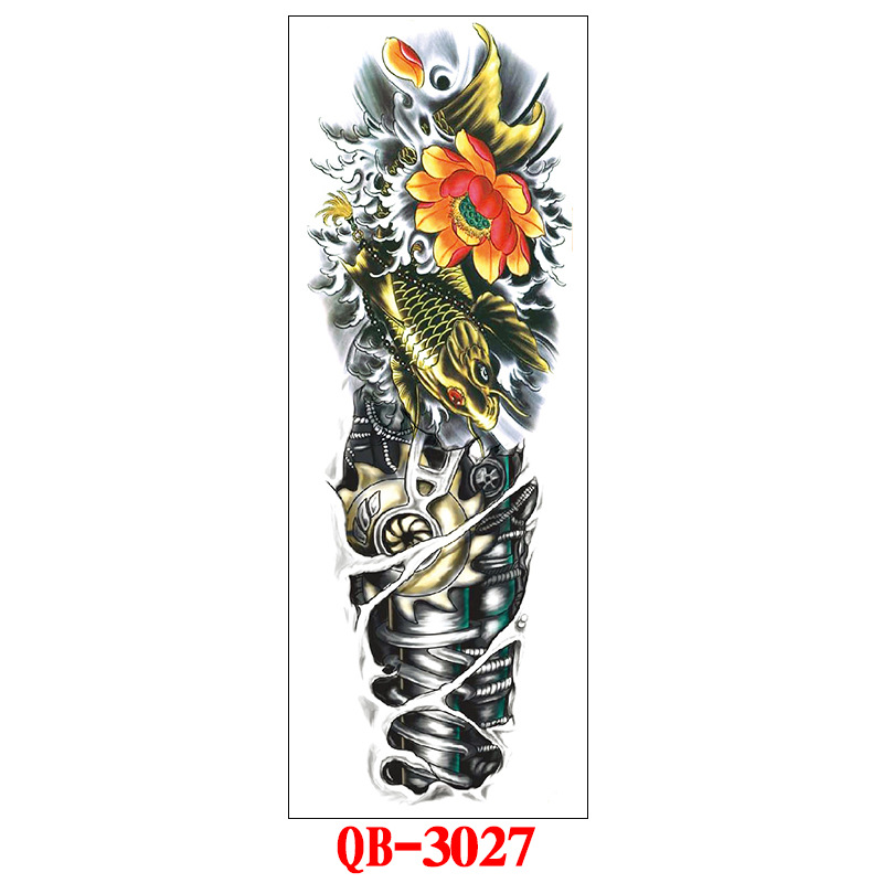 Suministro directo de fábrica pegatinas de tatuaje de brazo completo imagen grande tatuaje pegatinas flor brazo tatuaje pegatinas tatuaje