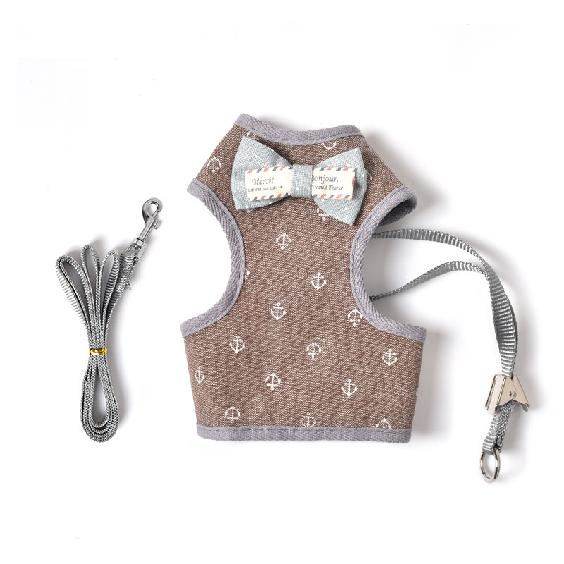 Directo de fábrica correa para mascotas gato y perro correa ajustable para el pecho pequeño perro suministros para mascotas perro caminando artefacto