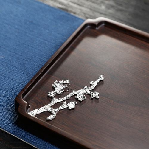 Tea tray small black sandalwood solid wood dry soaked Taiwanese tin tea tray household tea sea factory direct sales hotel log tray