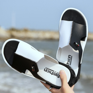 Mandarin Duck Slippers Men's Summer Fashionable Outer Wear New Korean Style Fashionable Distinctive plus size Beach Slippers Non-Slip Slides