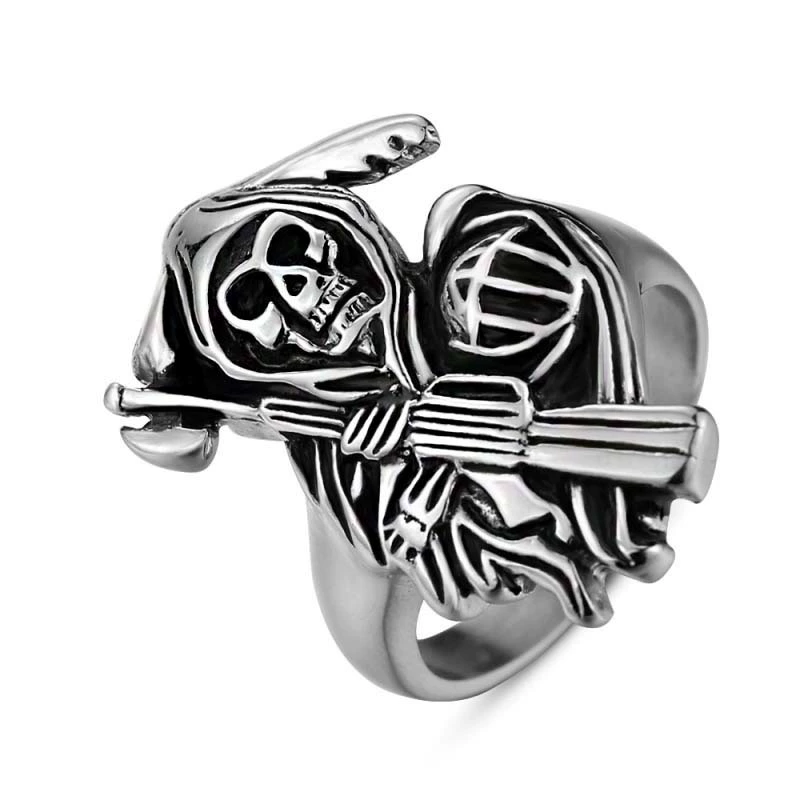Accessory, men's ring stainless steel, Amazon, punk style