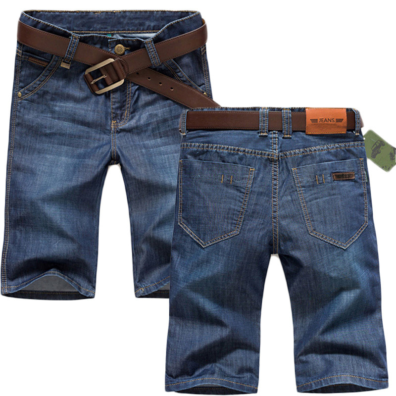 Summer Extra Large Size Denim Shorts Men's Fat Men's Large Five-point Medium Pants Loose Middle-aged Fashionable breeches Summer Extra Large Size Denim Shorts Men's Fat Men's Large Five-point Medium Pants Loose Middle-aged Fashionable breeches