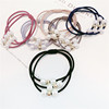 Hair rope, hair accessory from pearl, Japanese and Korean, Korean style, simple and elegant design