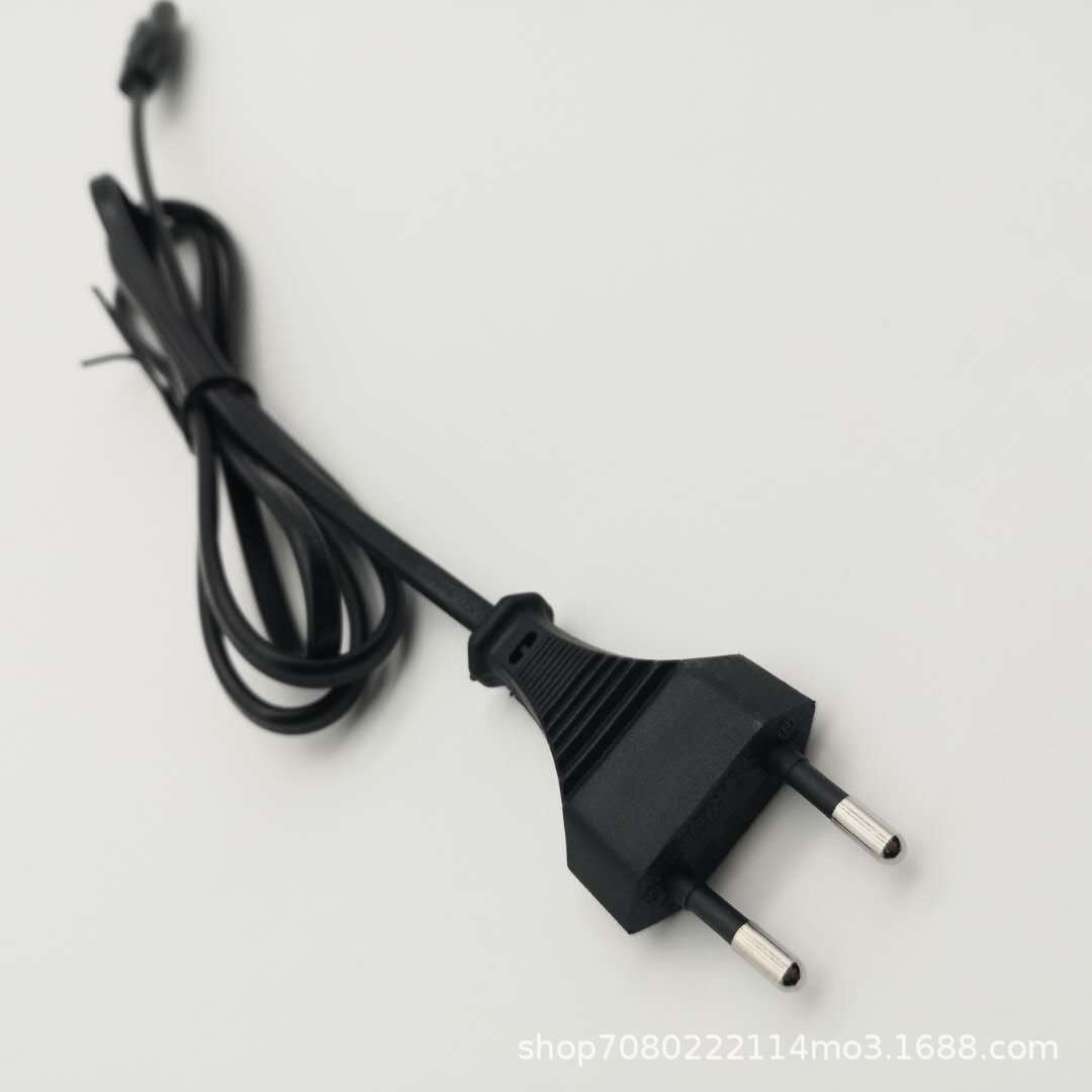 厂家批发生产欧规插头电源线欧规八字尾电源线欧标两芯插头电源线