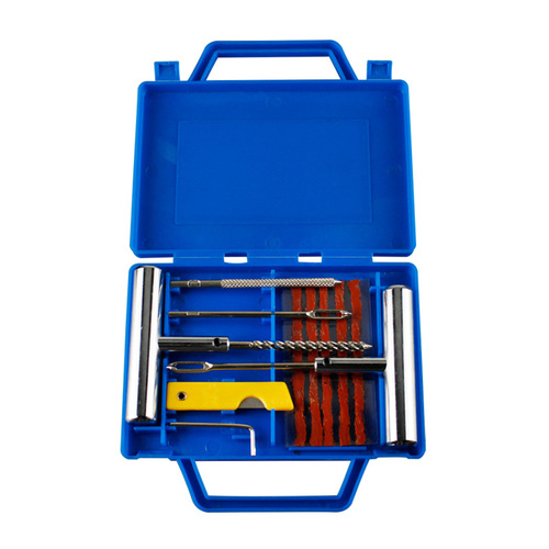 Car tire repair kit vacuum tire motorcycle electric bike rubber strip fast emergency repair set rubber glue liquid